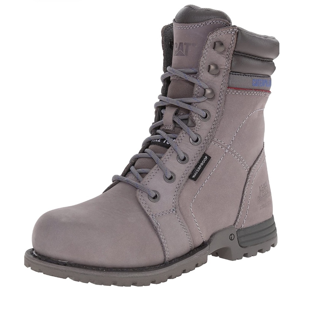 Cat steel toe work boots for women